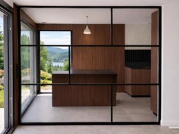 Cocina moderna con vistas panorámicas